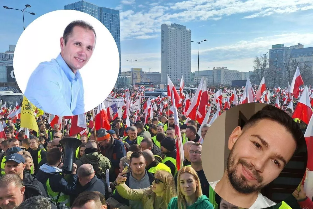 Gwiazdy Rolnik szuka żony na proteście rolników w Warszawie Kogo