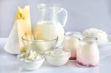 Assortment of dairy products
