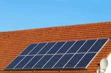 solar panels on a roof home