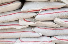 pattern of close up fertilizer bag
