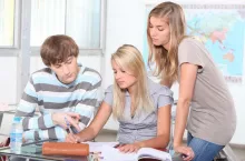 Students in class