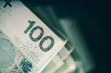 Pile of Polish Zloty Cash Money. Polish Currency Business and Financial Concept Photo. Zloty Banknotes.