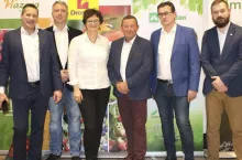 Organizatorzy spotkania (od lewej): Janusz Gajzler, Wojciech Rybiński, Małgorzata Zadura, Leszek Jagodzik, Wiesław Jakubowski, Paweł Kloc