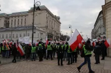Rolniczy protest w Warszawie