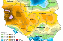 Klimatyczny Bilans Wodny (KBW)Rok: 2019; okres: 09 (11.VI - 10.VIII)