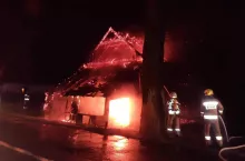 Pożar stodoły w Czechowicach