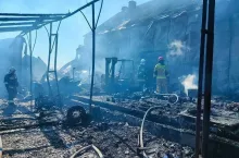 pozar budynkow gospodarczych