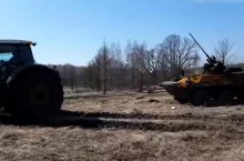 BWP holowany przez ciągnik