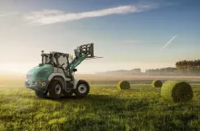 Bales of hay at sunrise. foggy morning; Shutterstock ID 185770526; purchase_order: 123456789; job: Sonnenaufgang Heuballen; client: Sonnenaufgang Heuballen; other: Sonnenaufgang Heuballen