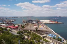odessa ukraine port drone arial view