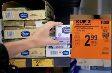 Biedronka obniżyła cenę masła do 2,99 zł za opakowanie przy zakupie 2 szt. (Jeronimo Martins Polska, zdjęcie czytelnika)