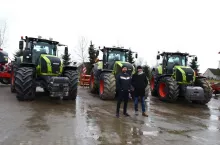 Claas Axion z agregatem Horsch Focus, fot. A. Arabska