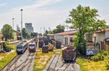 wagony pociąg zboża z ukrainy