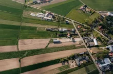 Polskie gospodarstwo rolne z lotu ptaka