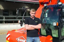 Grzegorz Świerkota zastąpił swój dawny poziomy wó paszowy Italmix, nowym samojezdnym paszowozem Kuhn SPV Power 17.1 DL.