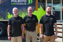 Formalnie Polboto Agrihandler rozpoczął działalność w czerwcu br. Na zdjęciu: Aleksander Muss, dyrektor handlowy, Rob Markus, prezes spółki oraz Adam Warchał, regionalny kierownik sprzedaży