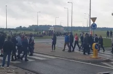 Protest producentów malin