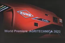 Robota autonomicznego Kuhn Karl w pełnej krasie zobaczymy dopiero w listopadzie na targach Agritechnica 2023.