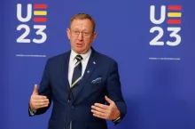 Luis Planas, Acting Minister of Agriculture, Fisheries and Food of Spain, makes statements prior to the Informal Ministerial Meeting on Agriculture at Palacio de Congresos in Córdoba. Spain on 5th September 2023. Pool PEUE/Juanjo Guillén