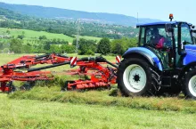 Zgrabiarka GA 8131 CL jest wyposażona w opatentowany podbieracz napowietrzający.