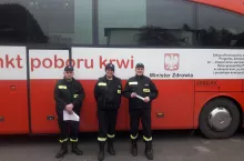 Akcja honorowego oddawania krwi z udziałem druhów OSP Brzeźce