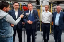 Minister rolnictwa Robert Telus konferencja