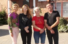 Od prawej: Ryszard i Krystyna Gryczkowie oraz pracownicy działu skupu SM Ryki Dorota Grzesiak – instruktor i Magdalena Woźniak – kierownik