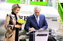 Wizyta króla Belgów Filipa I i królowej Matyldy w fabryce Joskina była związana z obchodzonym w tym roku 55-leciem tej firmy