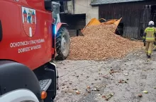 sortownik do cebuli przygniótł mężczyznę