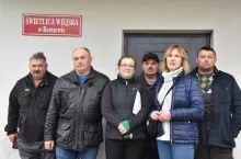 Od lewej: Bogdan Wojnarowski, Jerzy Wesołek, Monika Szymańska, Marek Dziachan, Agata Lewandowska i Adam Woźniel