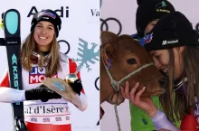 Jasmine Flury i krowa, którą dostała w prezencie
