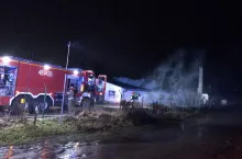 Pożar kurnika w Lubawie