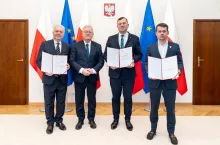 Czesław Siekierski z powołanymi sekretarzami stanu