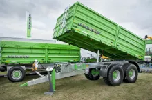 Firma Joskin sprzedała w minionym roku 154 przyczepy rolnicze, co dało tej marce dziewiątą lokatę. Fot. Jan Józefowicz