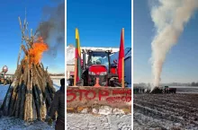 Spektakularny protest rolników przeciwko pomysłom Brukseli. W całej Litwie płoną ogromne ogniska