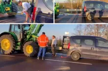 Zieloni próbują utrudniać protesty rolników. Daccią chcieli odholować John Deera [WIDEO]