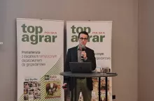 Maximilian Rüdt z N.U. Agrar podczas seminarium we Wrocławiu.