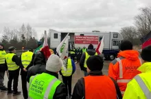 Protest rolników w Kołabaskowie w woj. zachodniopomorskim