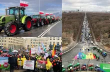 Protest rolników w Unii Europejskiej