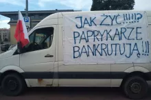 Protest producentów papryki