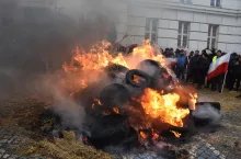 Protesty rolnikow w Bydgoszczy 9.02.2024