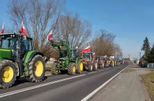 Protest rolników - powiat kolski (Wielkopolska)