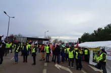 Protest rolników w Zosinie (powiat hrubieszowski)