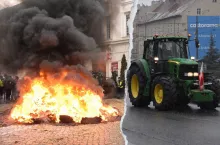 Protest rolników w Bydgoszczy