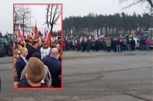 Rolnicy zablokowali marszałka Hołownię w Ciechanowie