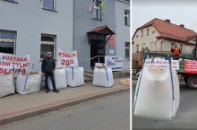 Rolnicy zapłacili podatek rolny żytem w big bagach