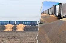 Setki ton kukurydzy na torach w Kotomierzu