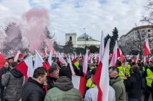 Protest rolników w Warszawie, fot. mw