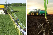 Opryskiwacz i ciągnik z wozem asenizacyjnym - INFOGRAFIKA