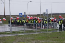 Blokada przejścia granicznego w Medyce